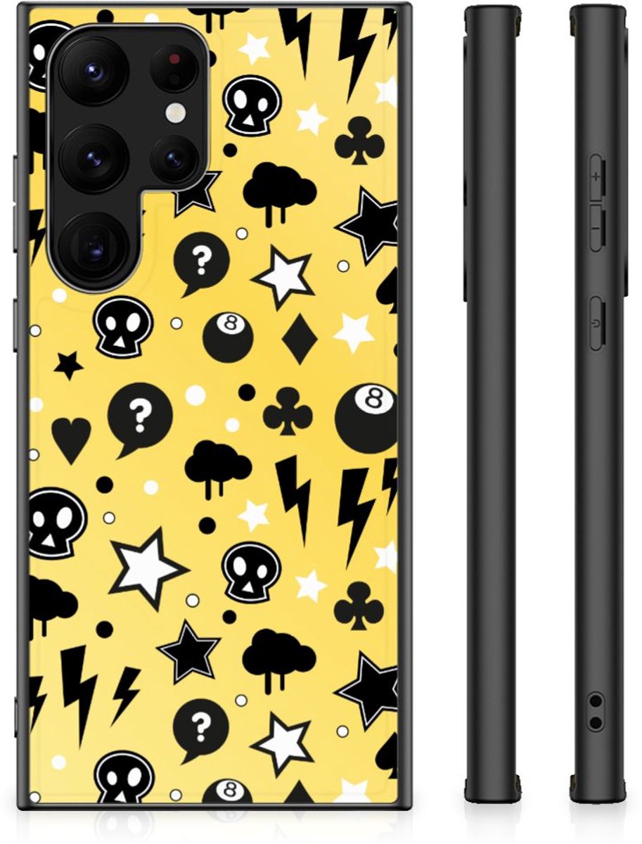 Telefoonhoesje Samsung Galaxy S23 Ultra Punk Geel