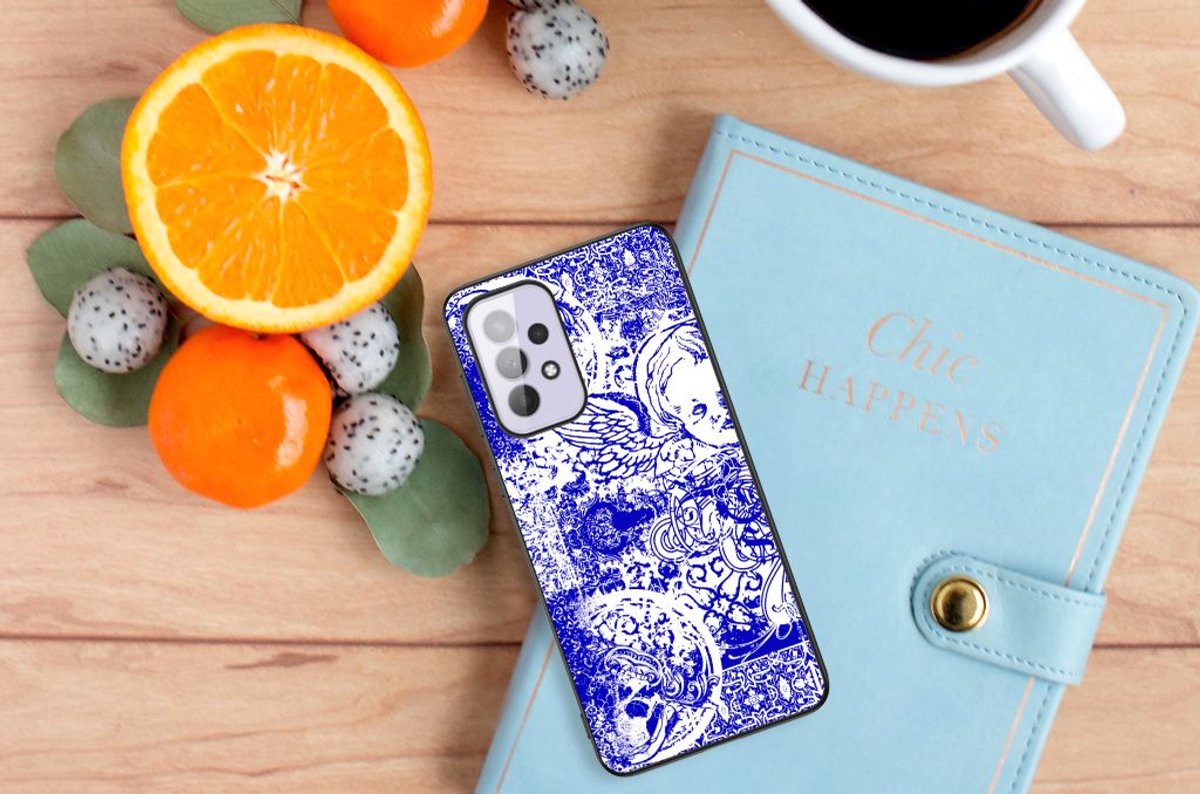 Telefoonhoesje Samsung Galaxy A33 5G Angel Skull Blauw