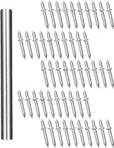300 stuks dubbelzijdige plintnagels, naadloze plintspijkers, dubbele