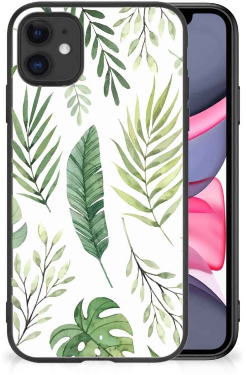 iPhone 11 Bloemen Hoesje Leaves