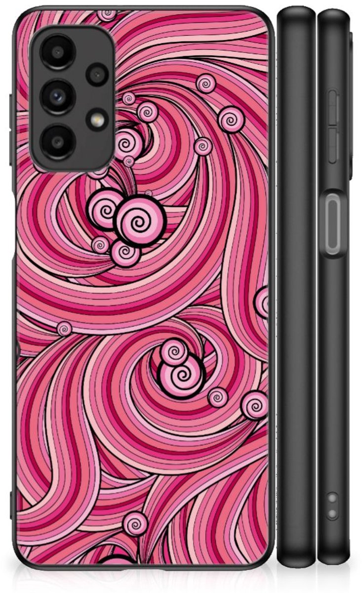 Samsung Galaxy A13 4G Leuk Telefoonhoesje Swirl Pink