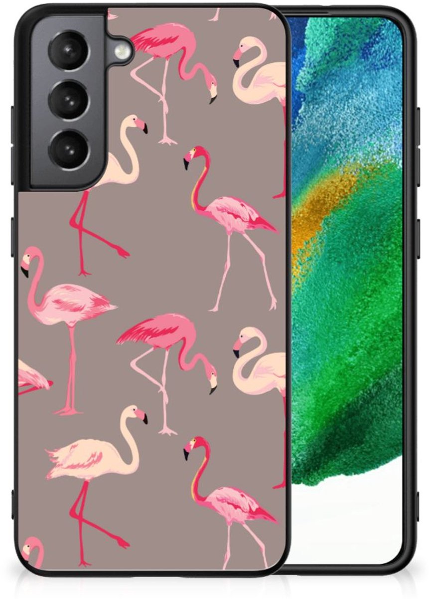Samsung Galaxy S21FE Dierenprint Telefoonhoesje Flamingo