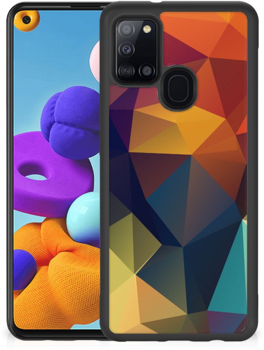 Samsung Galaxy A21s Grip Case Polygon Color
