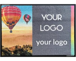 Gepersonaliseerd tapijt op maat, unieke deurmat voor entree (85 x 115 cm)