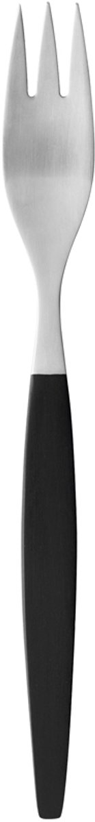 Gense Focus de Luxe Lunchvork 17 cm Zwart/Mat staal