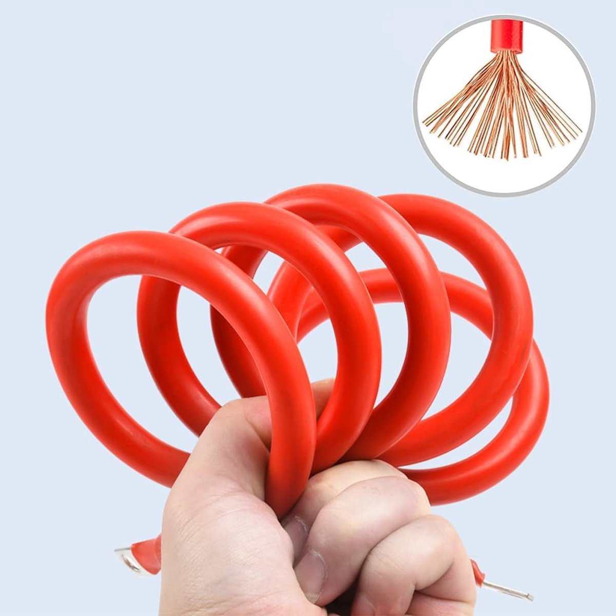 50 cm, 12 V, batterijkabel, 2 stuks, 2 AWG 35 mm²