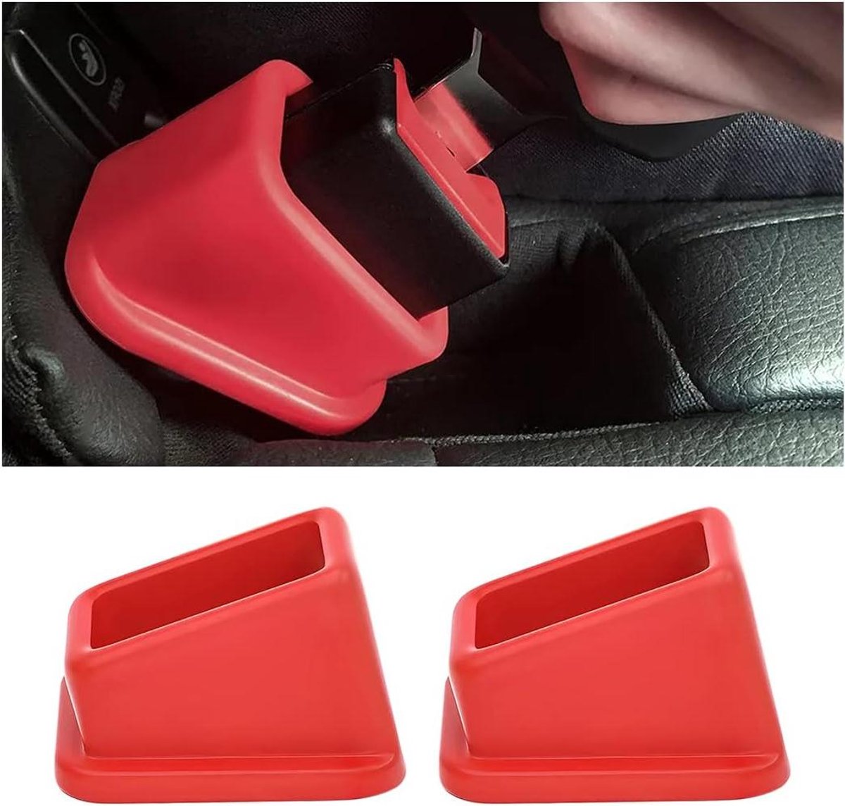Silicone Belt Buckle Holder - Houders voor autoriem gesp - Kind Volwassene Oudere - 2 stuks