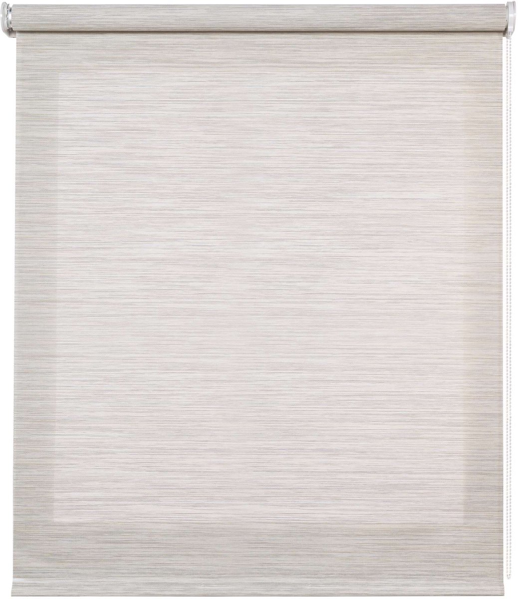 Storesdeco - Screen Premium rolgordijn met technische stof, 38 mm Grijs-Beige 140x180 cm