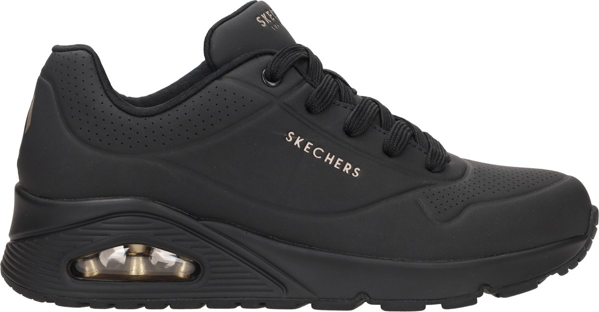 Skechers Uno - Stand On Air - Dames Sneakers - Zwart op Prijzenvolger.com