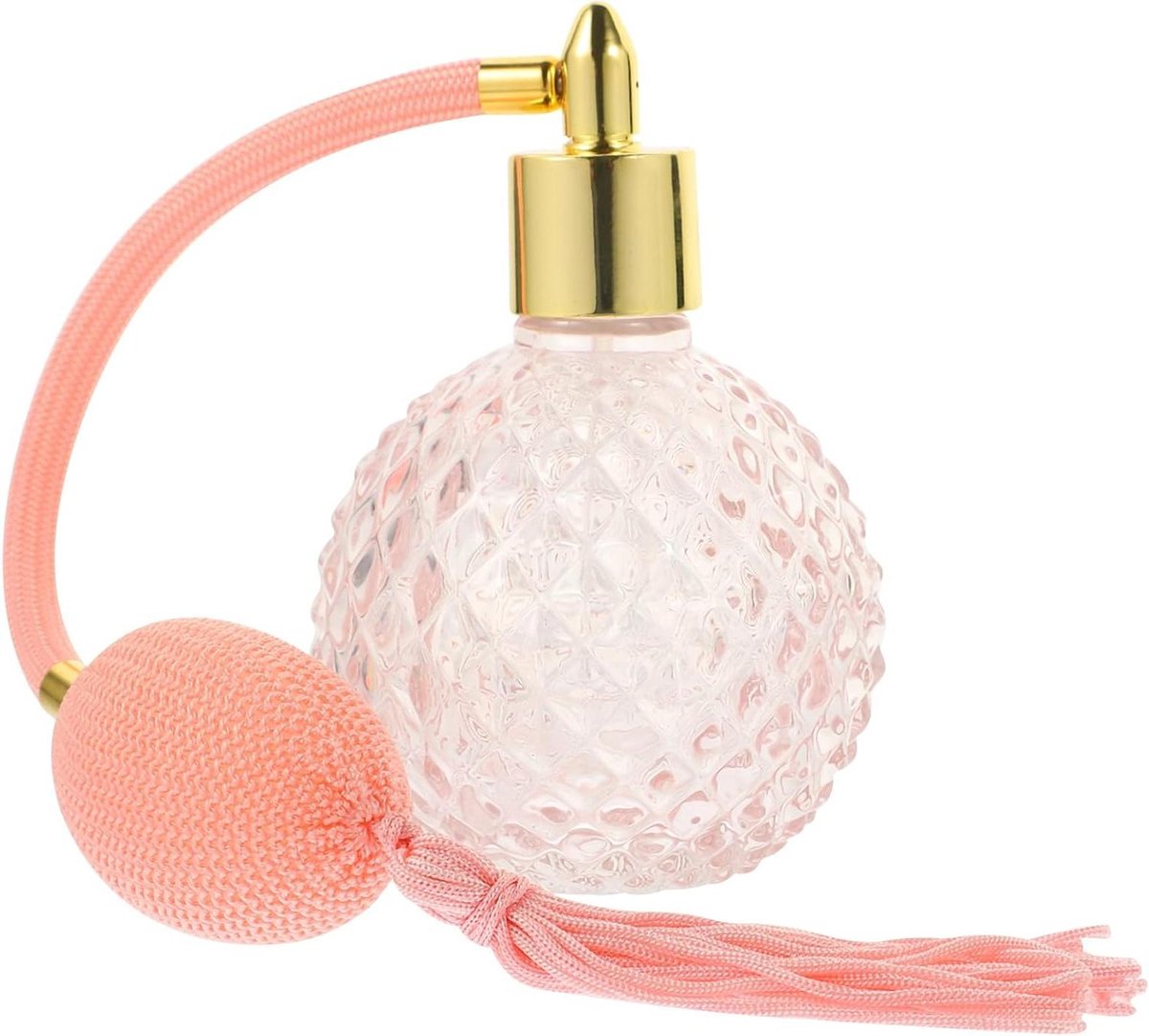 Allecto Plus - Vintage stijl parfumfles - 100 ml glazen sproeier - klassieke uitvoering - 