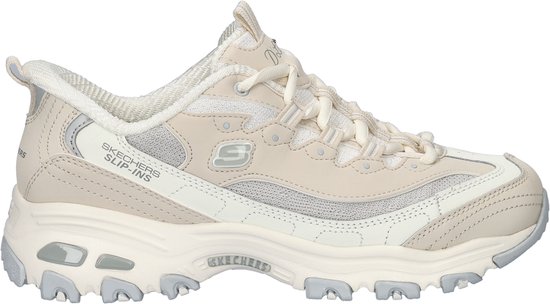 Skechers D'Lites-Smooth Nostalgia Dames Sneakers - Creme