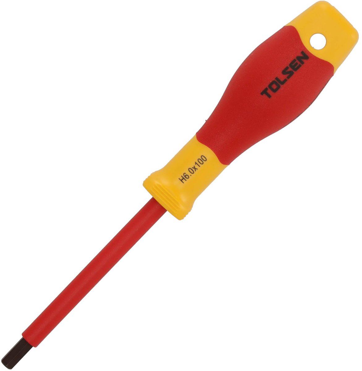 Tolsen Schroevendraaier VDE Premium - Hex schroevendraaier - Inbus schroevendraaier 6.0 x 100 mm