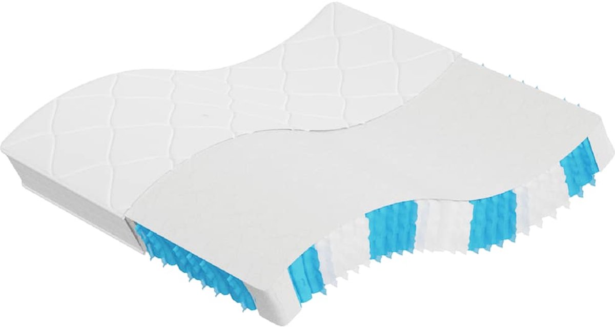 vidaXL - Pocketveringmatras - middelhard-hard - 180x200 - cm