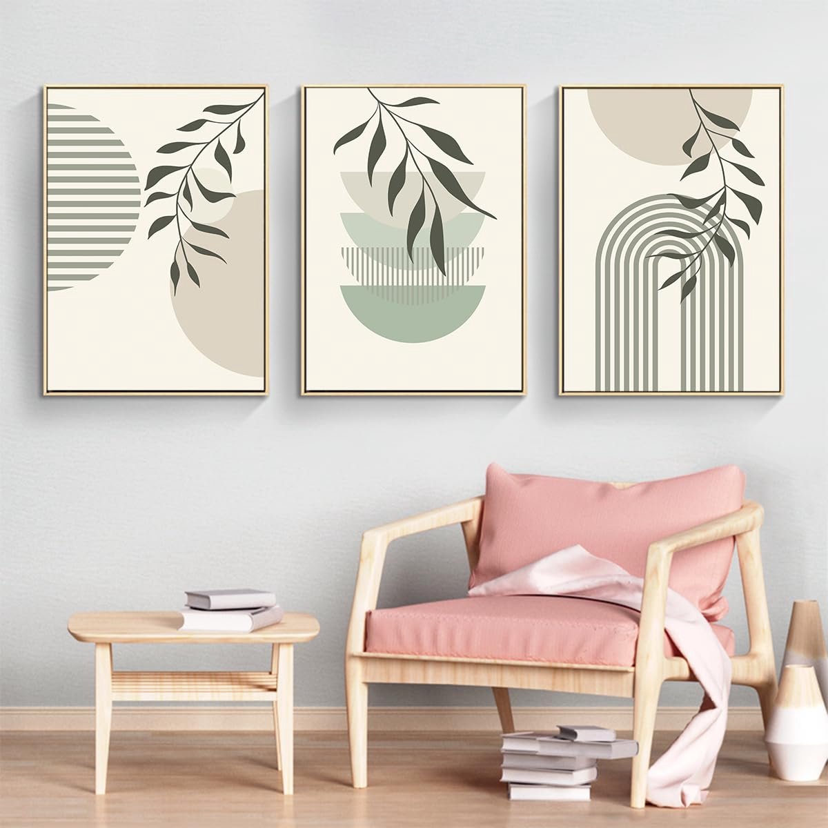 Ibenzoa Moderne Geometrische Kunstprints op Hoogwaardig Canvas voor Stijlvolle Wanddecoratie kleur b