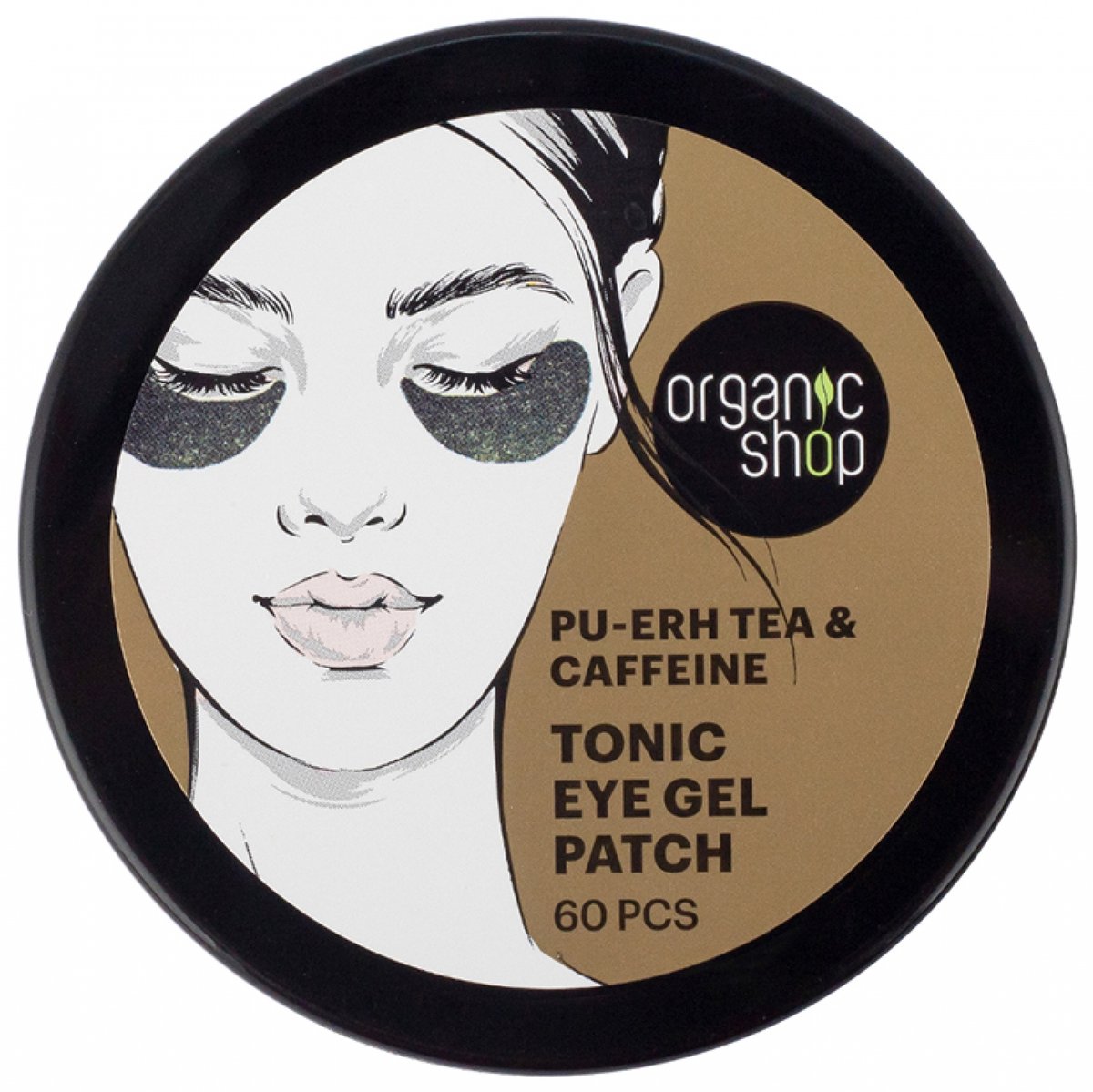 Organic Shop Eye Gel Patch Pu-erh tea & Caffeine - 60 pcs