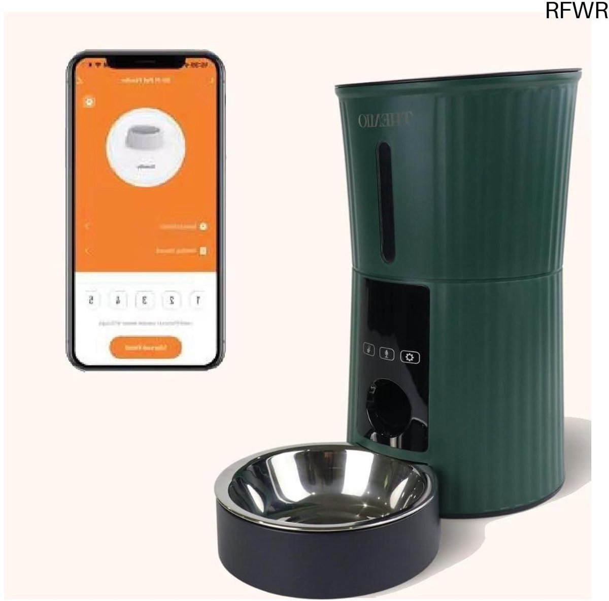 RFWR® Automatische Voerbak met Wifi voor Huisdieren 4L - RFWR® - €187,84