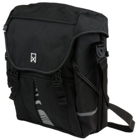Willex Pakaftas XL 1201 - Enkele Fietstas - 25liter- Zwart van Willex — afbeelding 5