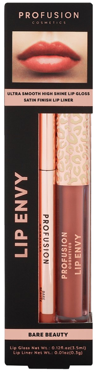 Profusion Cosmetics Lip Envy Duo Lip Gloss & Liner (Tint : Blote schoonheid)