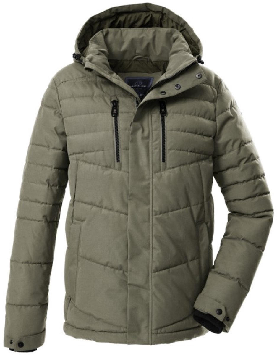 Killtec heren winterjas - padded - 43517 - groen - maat 3XL