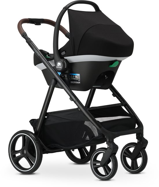 Mooiys Luca Kinderwagen 3in1 - Multi functionele Kinderwagen - inclusief autostoel - Zwart van Merkloos — afbeelding 3