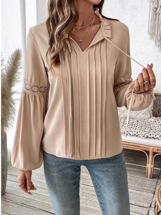 Zusss satijnen blouse beige kopen? | Morgen in huis | wehkamp