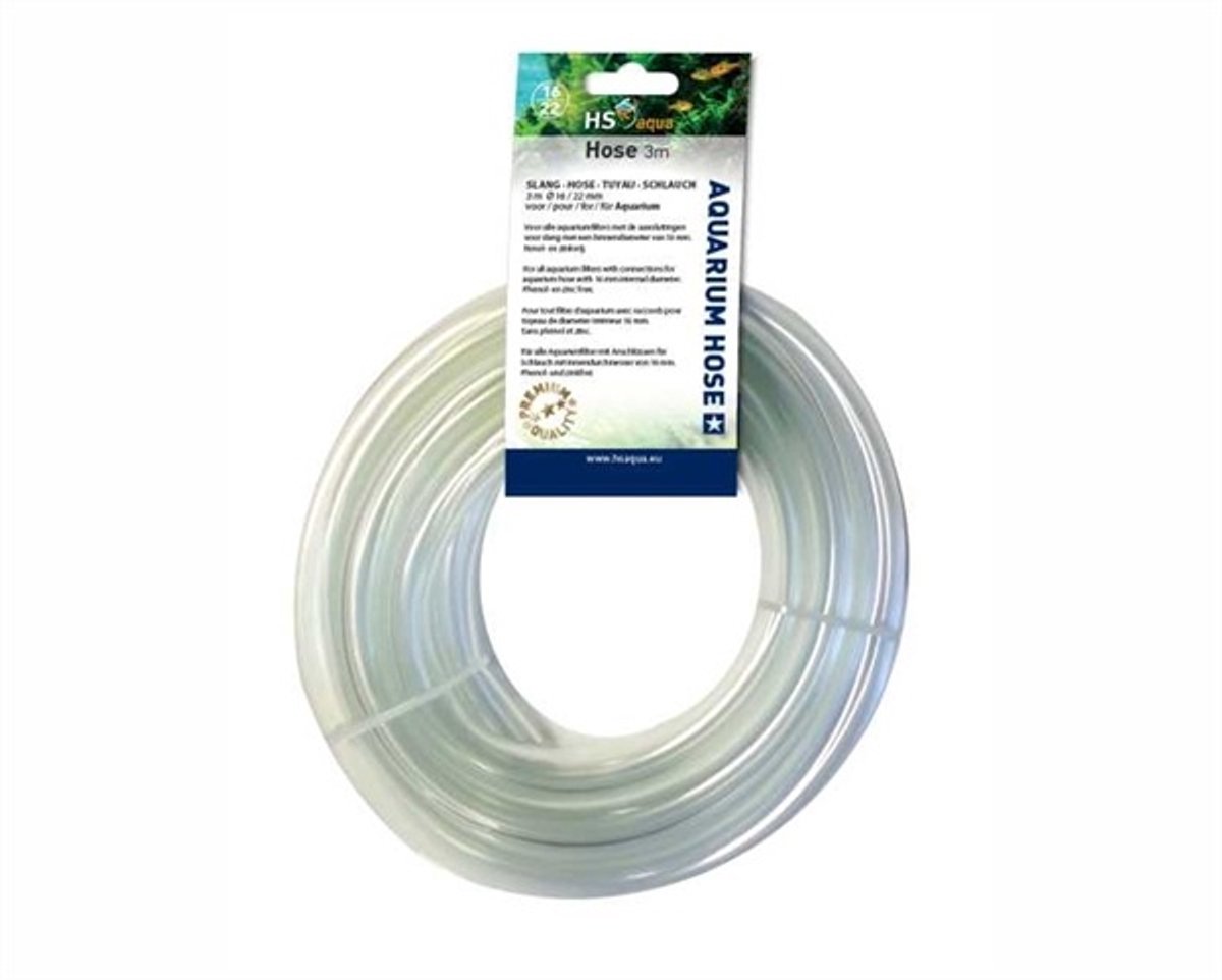 Hs Aqua - Aquariumonderdelen - Transparante slang - 16-22MM - 3 Meter - 1ST