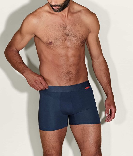 Lot de 6 boxers Undiemeister - Boxers homme - Sous-vêtements - Caleçons homme - Fabriqués en Mellowood - Boxer Cloud ( Blauw ) - Lot de 6 - L