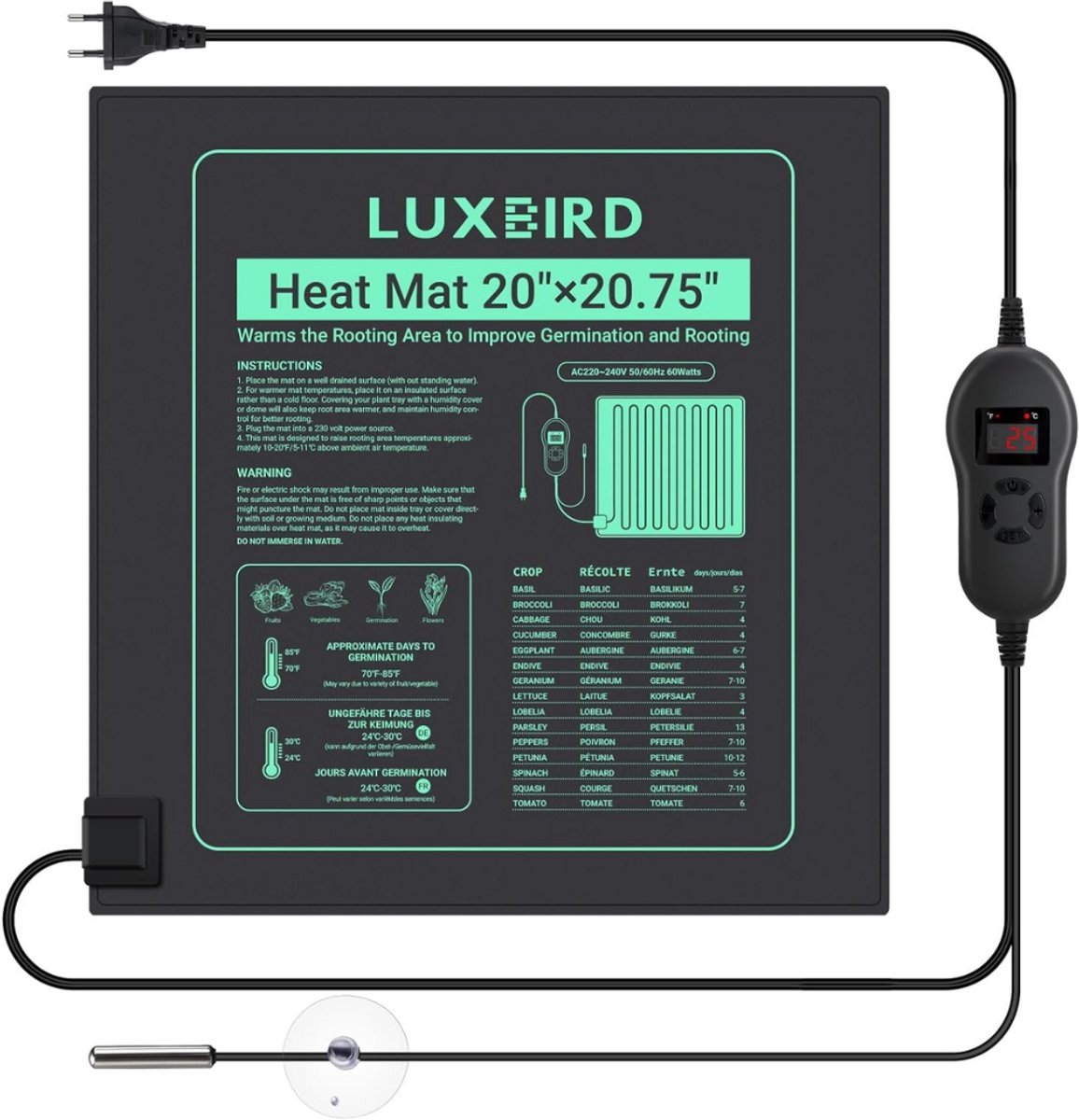 Thuys – Warmtemat Planten – Kweekmat – Hoge Kwaliteit – 130 Watt