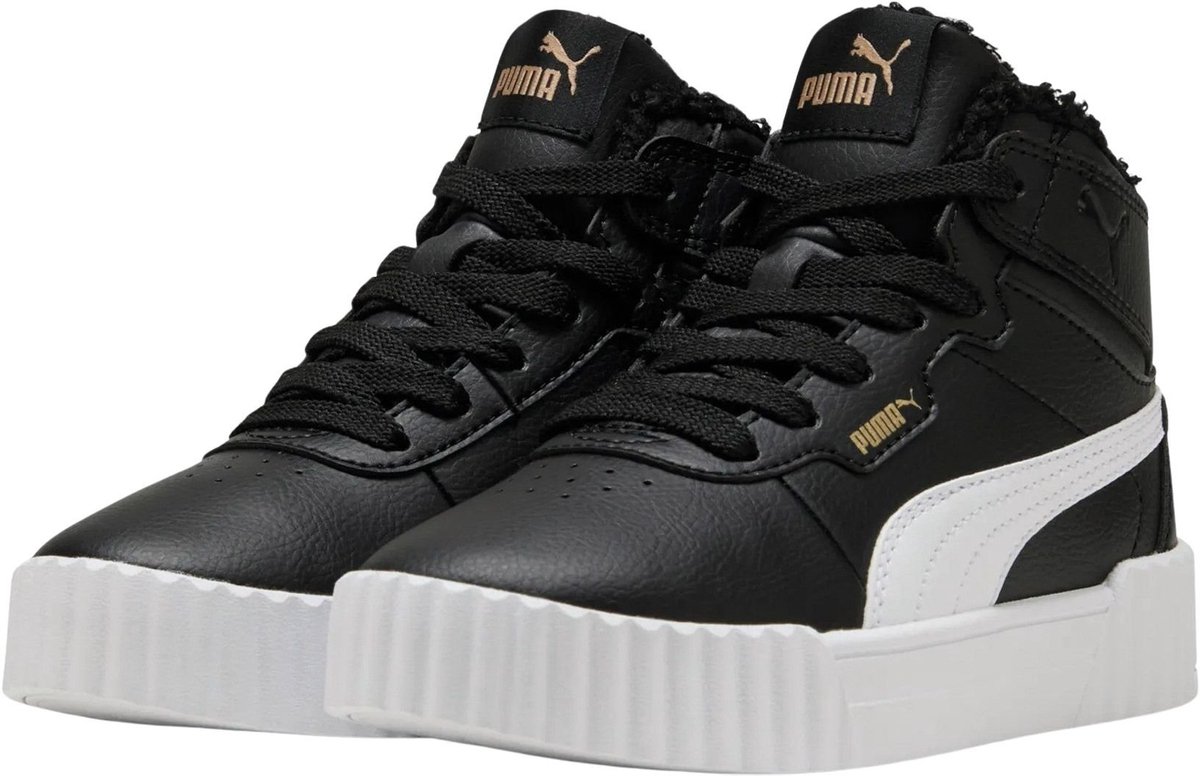 Puma Carina 3.0 Mid Winter PS Sneakers Junior Zwart