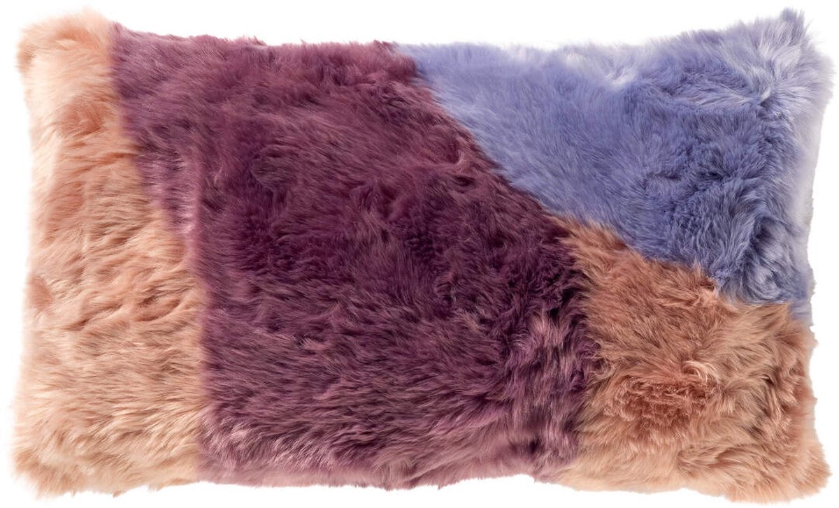 Dutch Decor CLIO - kussenhoes 30x50 cm - bontlook - Dusky Orchid - paars - met rits - zonder binnenkussen Mauve