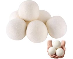 Allecto Plus - Droogballen XL (8 cm) voor wasdroger - Natuurlijke wol drogerballen - Herbruikbaar - Voor donsjacks, tennisballen - Set van X hatelijk('')