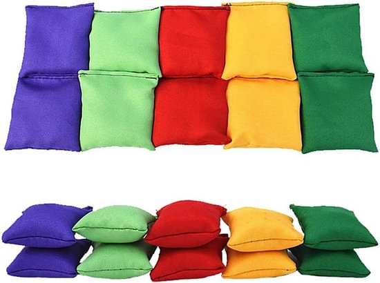 Toyvian 12 Stuks Delige Kleurrijke Handgebreide Beanbags voor Jongen