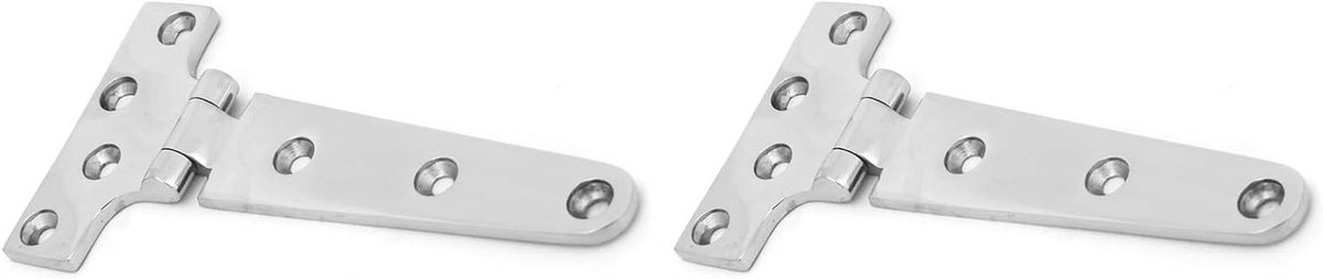 Allecto Plus - RVS Scharnieren Boot - T-vormig - Gietijzer - 151 * 75 * 4.5mm - Boot Accessoires