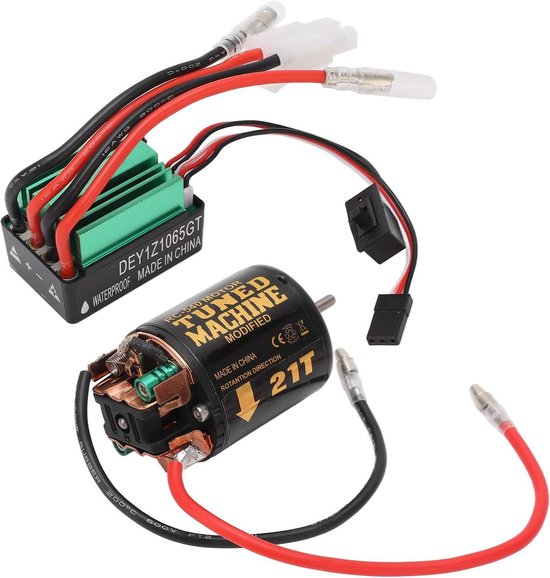 Combo Moteur RC HIMOTO : RC540 + ESC + Batterie 2000mAh 7.2V + Chargeur - Échelle 1/10, NEUF