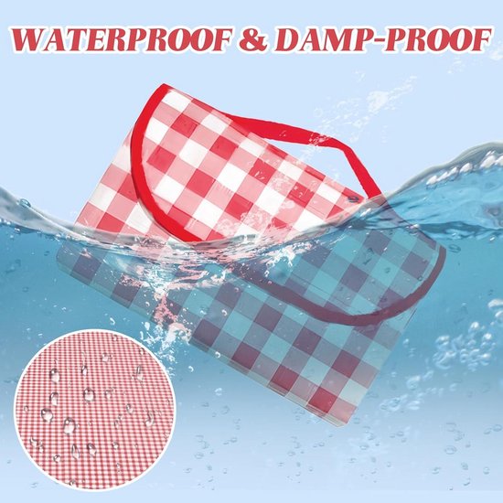 Stranddeken, Picknickmat, Zandvrij Waterdicht Lichtgewicht 79 X 83 Inch Opvouwbare Draagbare Extra Grote Picknickdeken Campingmat Voor Buiten Tuin Park Grasreizen Wandelen