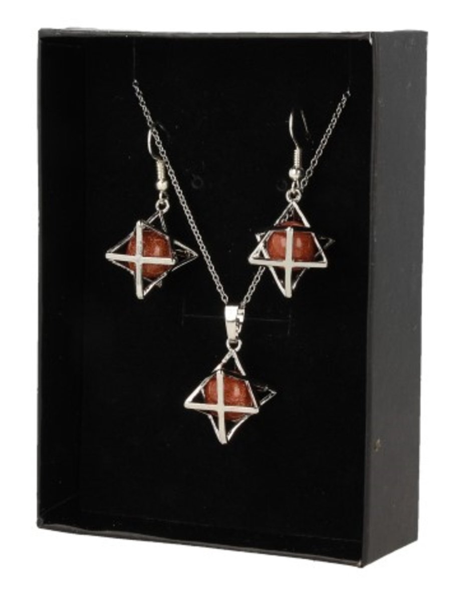 Goldfluss (synth) Merkabah sieraden set