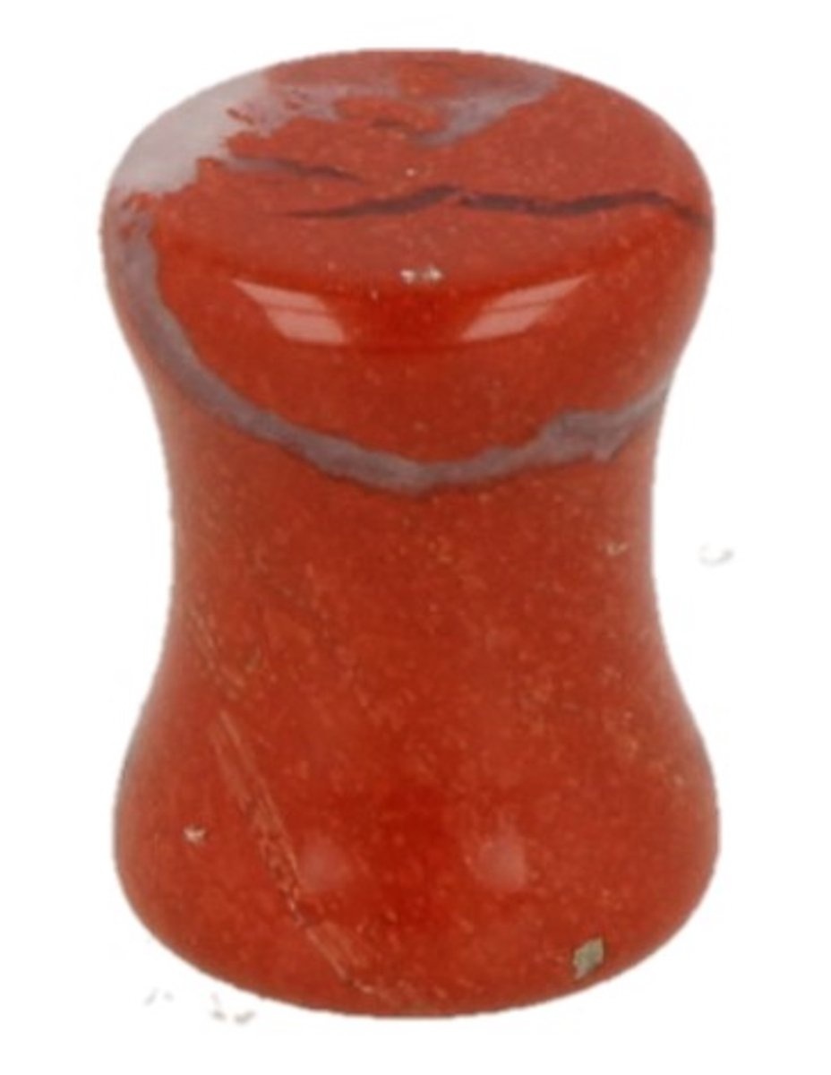 Plug Oorpiercing Jaspis Rood (8 mm)