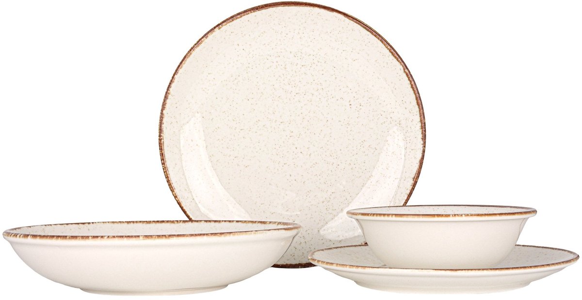 Rinart Serviesset (Large) - Brunilda - 24 delig - 6 persoons - Porselein