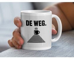 De Weg.' Mug, Minimalistische Koffiemok, Inspirerende Mok, Koffieliefhebber Cadeau, Dutch Saying Mug