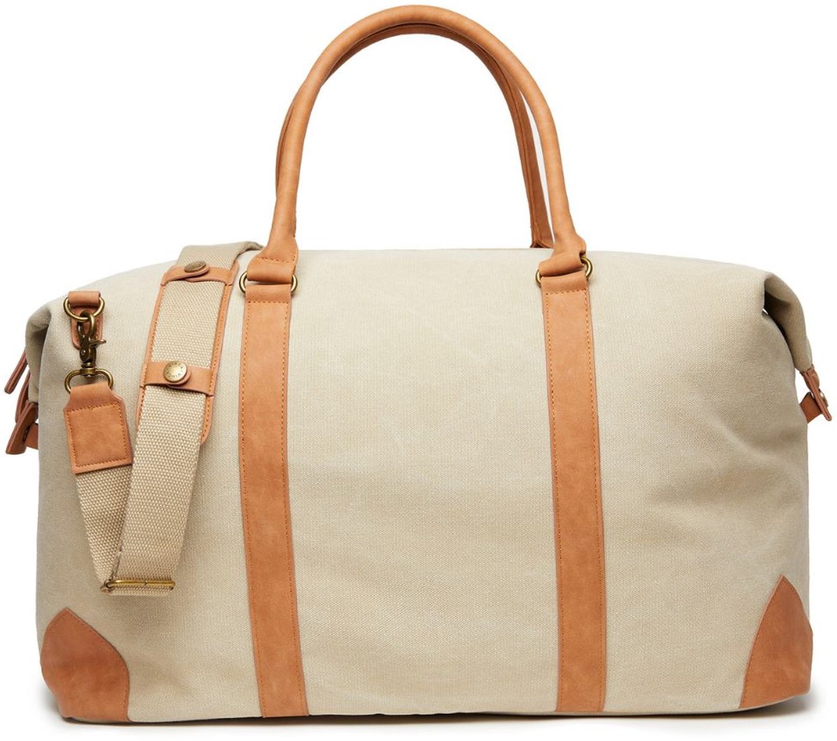 Bosler RCS Gerecycled Canvas Duffeltas - Greige