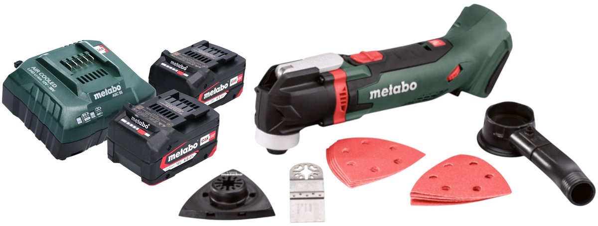Metabo MT 18 LTX accu-multitool 18 V OIS / Starlock + 2x accu 4,0 Ah + oplader