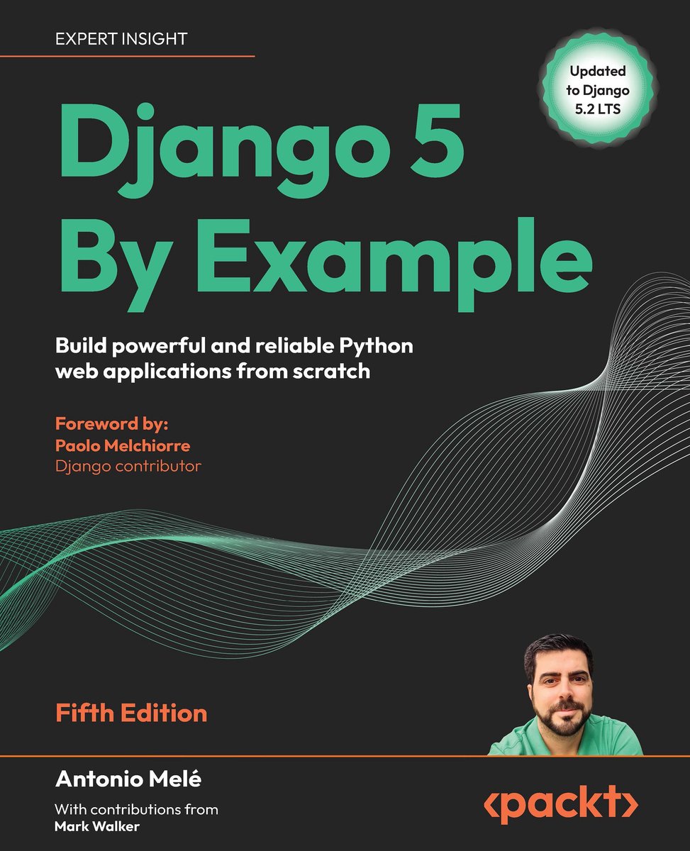 Omslag van Django 5 By Example