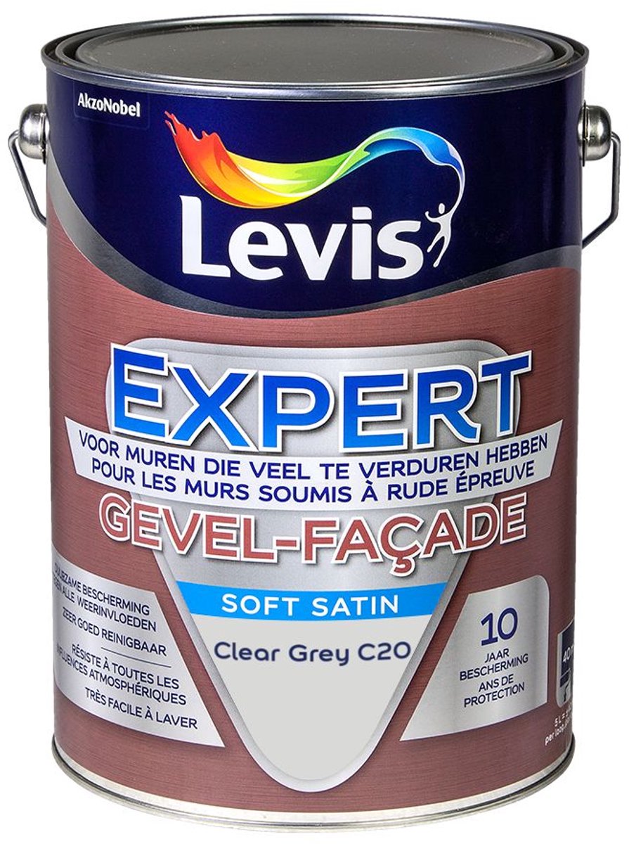 Levis - Expert Gevel Mix - Clear Grey C20 - Mengverf - 5 L