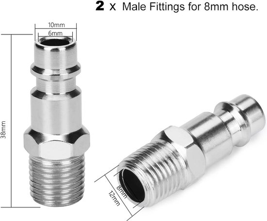 1 stks pneumatische snelle connector luchtfitting bspt mannelijke draadpijpkoppeling,SL,12-01