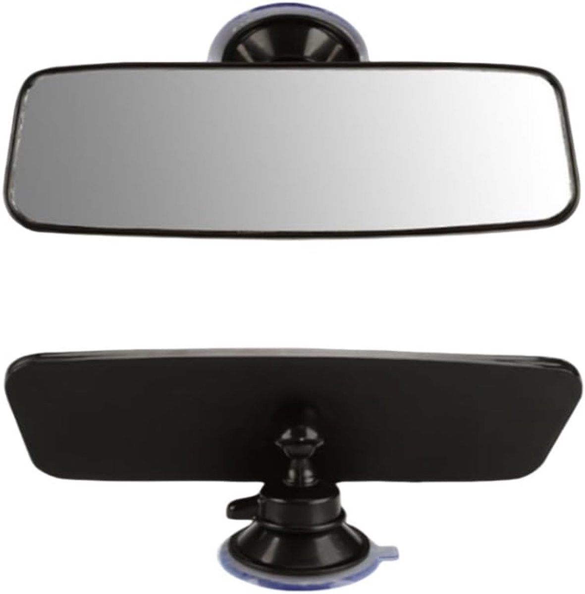 Image of 200 x 60 mm Auto Interieur Spiegel met Sterke Zuignap - Universele 360° Draaiende Auto Interieur Spiegel voor SUV, Trucks, Auto