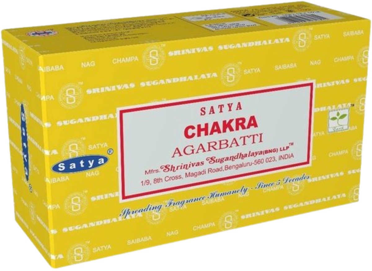 Satya chakra - wierook - doos 12 stuks van 15 gram Multicolor