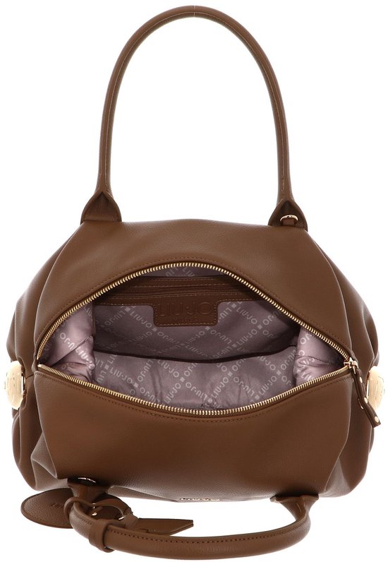LIU JO sac à épaule bandoulière Amelie ECS Bowler Bag Suede brun
