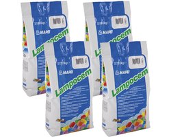 MAPEI Lampocem Snelbeton Multipack - Bindmiddel voor Montage - Krimpvrij & Snelhardend - 5 kg - 4 Stuks