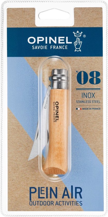 Opinel zakmes no. 8 - RVS - Hout