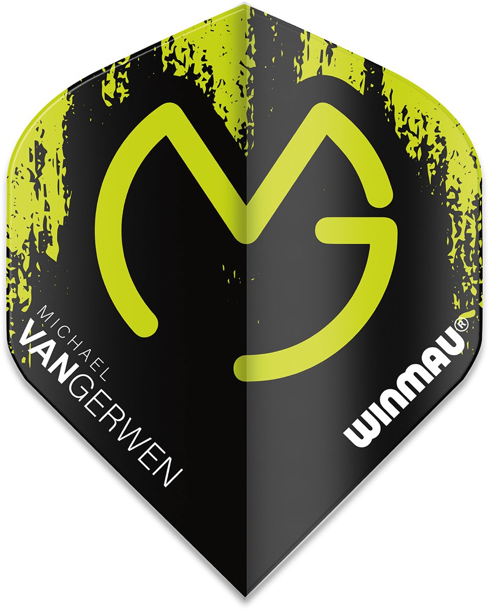 Winmau Michael van Gerwen Mega Standard Black - Dart Flights